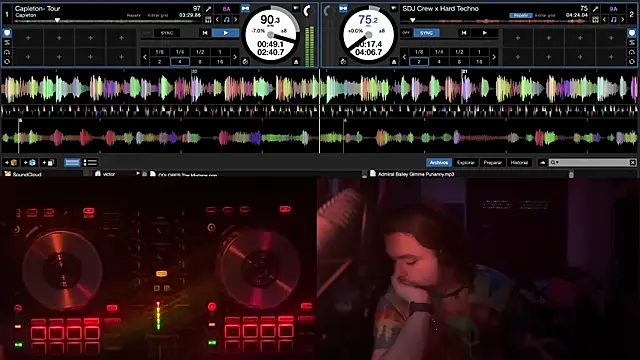 Snapshot of vittote chatting on 02.23.25 vittote online show from 02.23.25