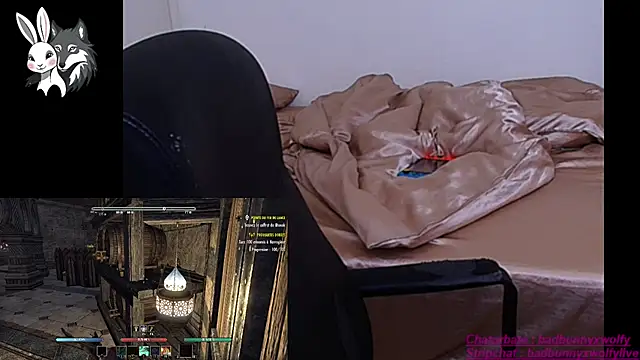 Snapshot of BadBunnyXWolfyLive chatting on 11.14.25 BadBunnyXWolfyLive online show from 11.14.25