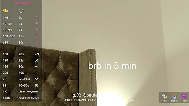 PauLaaCam online show from 09.18.25