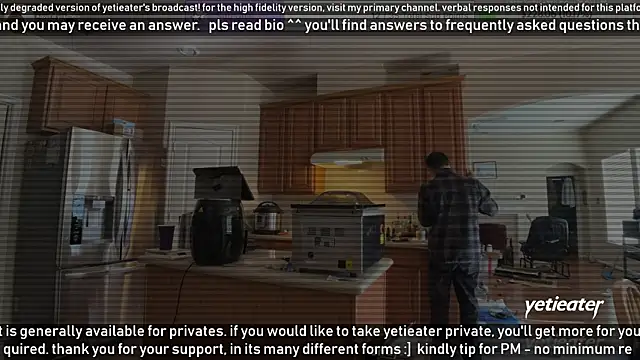 Snapshot of yetieater chatting on 01.16.25 yetieater online show from 01.16.25