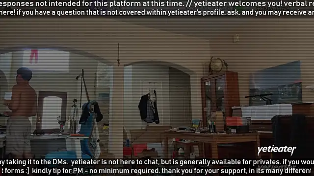 Snapshot of yetieater chatting on 07.28.26 yetieater online show from 07.28.26