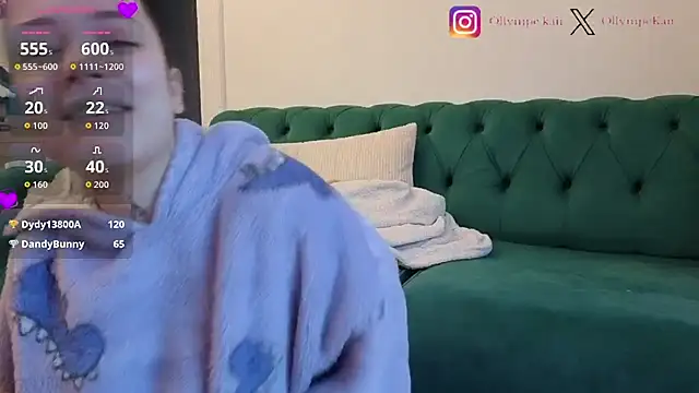 Snapshot of OllympeKaii chatting on 12.01.25 OllympeKaii online show from 12.01.25