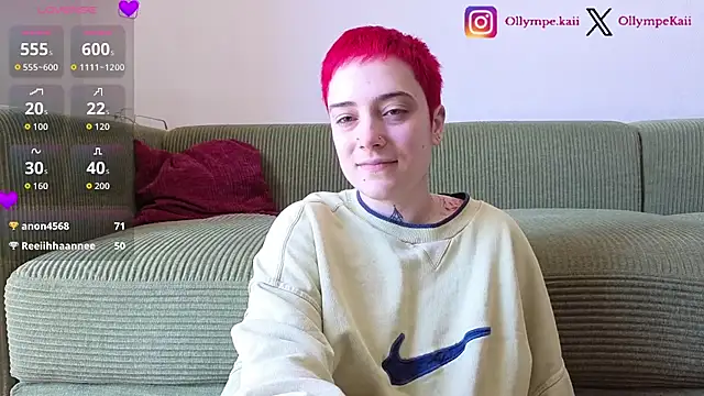 Snapshot of OllympeKaii chatting on 04.25.26 OllympeKaii online show from 04.25.26