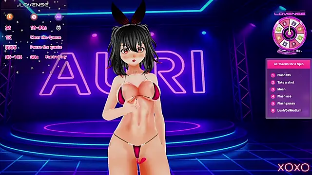 Auri Hikaru online show from 11.26.25