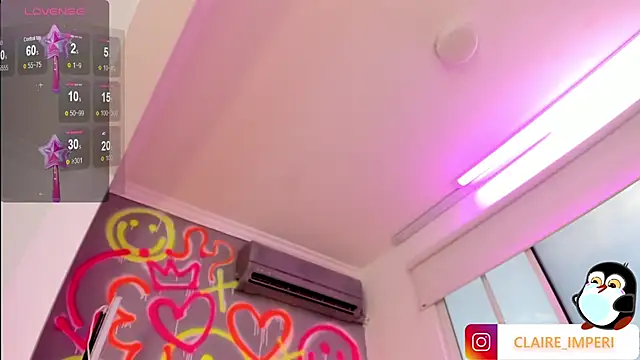 Snapshot of CLAIRE_EMPIRE chatting on 11.07.25 CLAIRE EMPIRE online show from 11.07.25