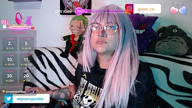 Snapshot of XxGreenGoodxX chatting on 11.15.25 XxGreenGoodxX online show from 11.15.25