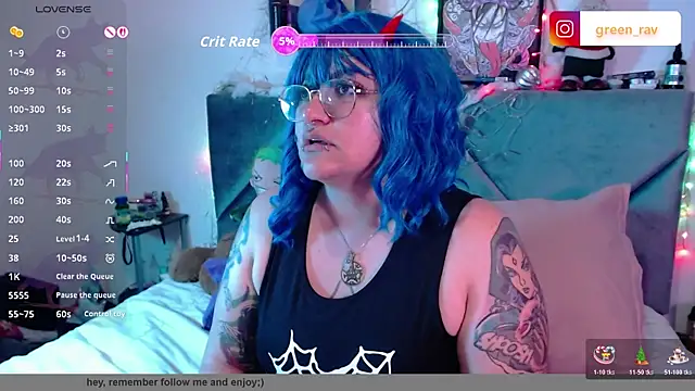 XxGreenGoodxX online show from 12.21.25