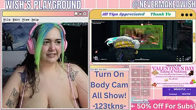 nevermakeawish online show from 02.13.26