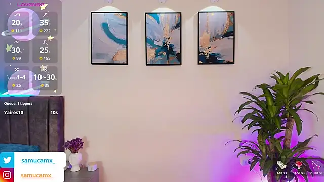 samucamx  online show from 11.10.25