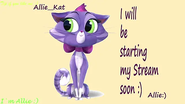Snapshot of Allie_Kat chatting on 05.30.26 Allie Kat online show from 05.30.26