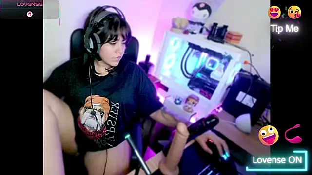 Snapshot of PinkDenial chatting on 12.04.25 PinkDenial online show from 12.04.25