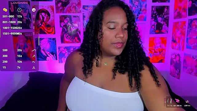 Snapshot of EbonyNeko chatting on 11.18.25 EbonyNeko online show from 11.18.25