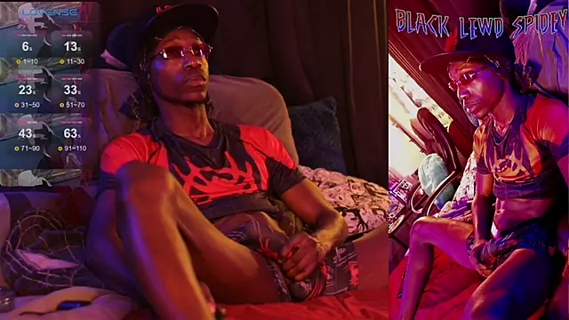 BlackLewdSpidey online show from 01.17.25