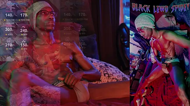 BlackLewdSpidey online show from 02.02.25