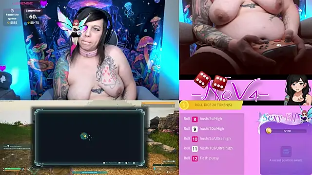 Snapshot of -N0V4- chatting on 12.21.25 -N0V4- online show from 12.21.25