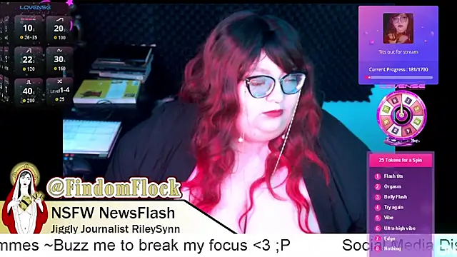 Snapshot of RileySynn chatting on 02.21.26 RileySynn online show from 02.21.26