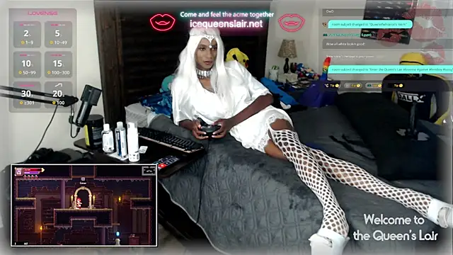 QueenofWhiteIce online show from 09.13.25