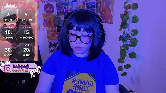 Snapshot of lalisa8 chatting on 12.21.24 lalisa8 online show from 12.21.24