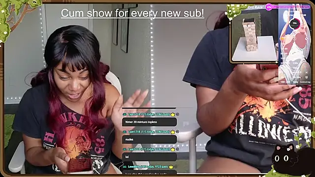 Snapshot of Cheybaaee chatting on 10.26.25 Cheybaaee online show from 10.26.25