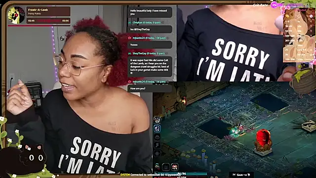 Snapshot of Cheybaaee chatting on 12.03.25 Cheybaaee online show from 12.03.25