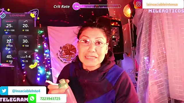 LaInsaciableIntensa online show from 03.30.26