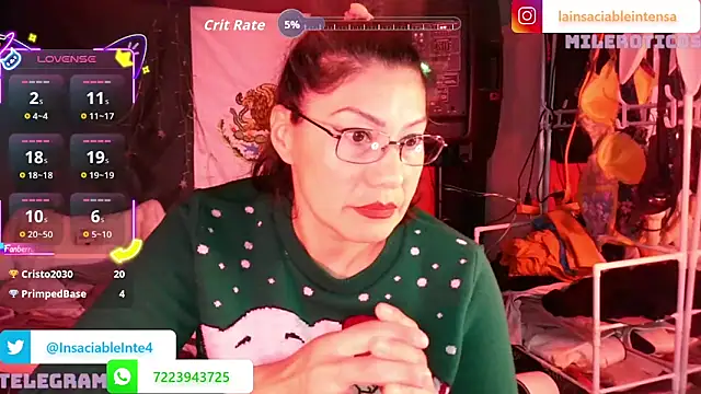 LaInsaciableIntensa online show from 04.12.26