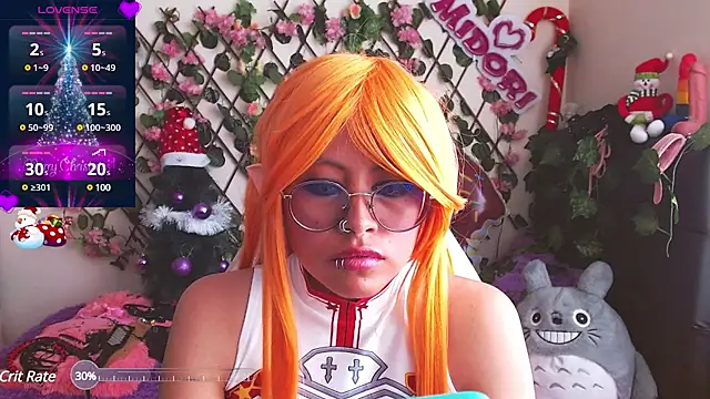 MidoriQuiinn online show from 12.13.24