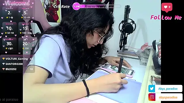 Abysparadise online show from 11.12.25