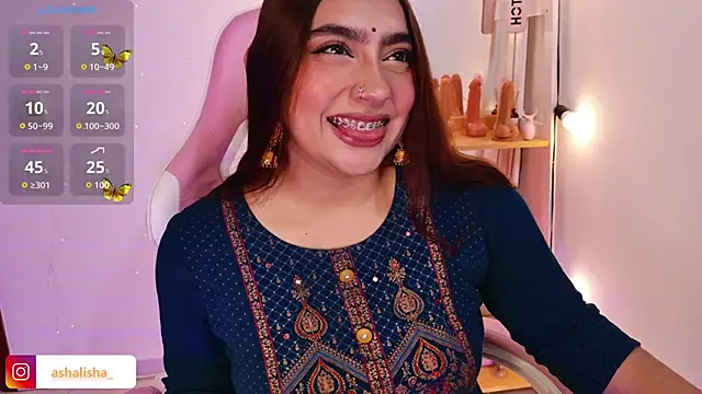 Snapshot of ashalisha chatting on 12.22.25 ashalisha online show from 12.22.25