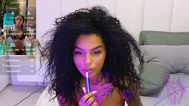 Snapshot of KimiBrown chatting on 02.06.25 KimiBrown online show from 02.06.25